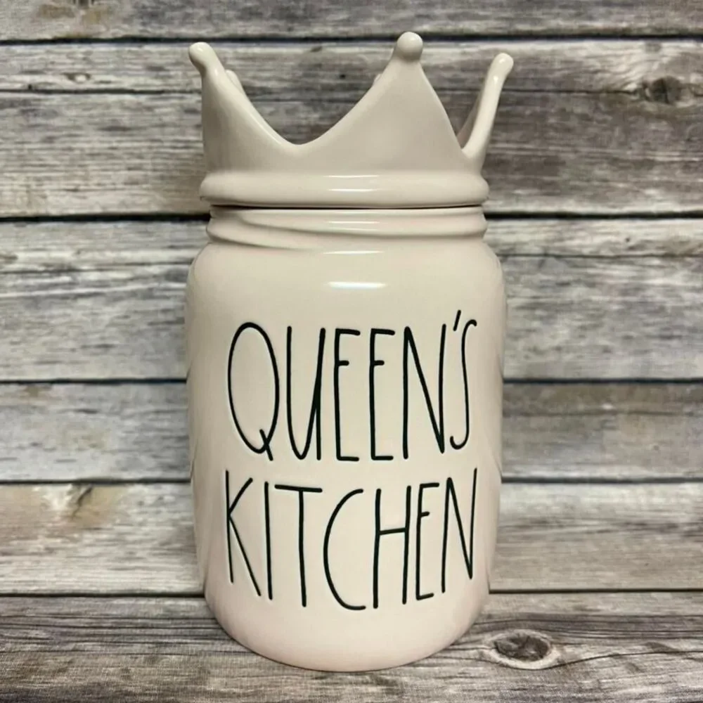 Rae‎ Dunn Pink Queen's Kitchen Canister